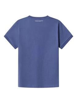 Hackett London Kids' Cotton Logo T-Shirt - view 2, Ozzy Blue