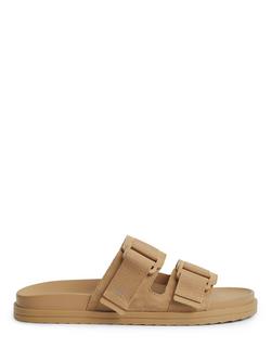 Tommy Hilfiger Hilfiger Mix Suede Sandals, Safari, Safari