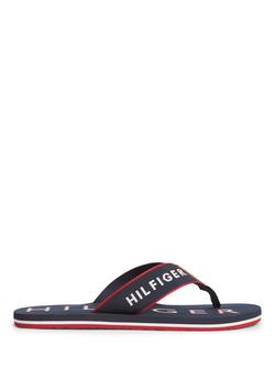 Tommy Hilfiger Sporty Logo Flip Flops, Navy, Navy