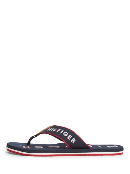 Tommy Hilfiger Sporty Logo Flip Flops, Navy - view 2, Navy