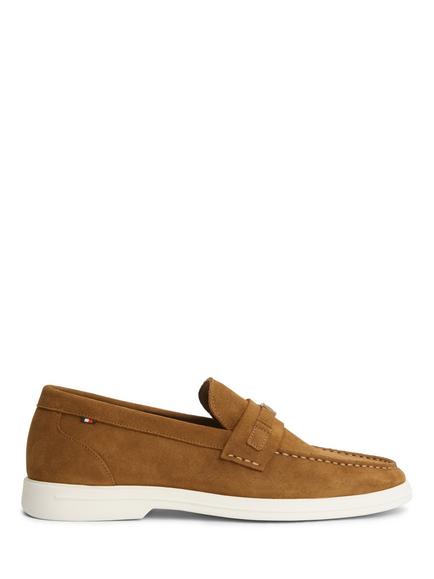Tommy Hilfiger Light Suede Loafers, Brown, Brown