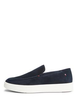 Tommy Hilfiger Modern Light Suede Loafers, Navy - view 2, Navy