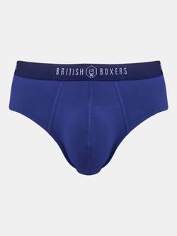 British Boxers Bamboo Stretch Stripe & Plain Briefs, Pack of 4, Multi - view 2, Multi