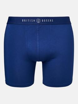 British Boxers Bamboo Stretch Stripe & Plain Trunks, Pack of 4, Multi - view 2, Multi