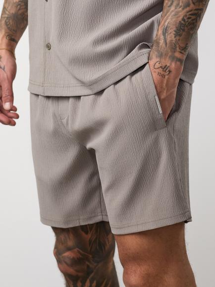 Gym King Signature Woven Shorts, Taupe, Taupe