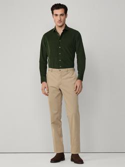 Hackett London Classic Fit Sanderson Cotton Blend Chinos, Malt Beige - view 2, Malt Beige