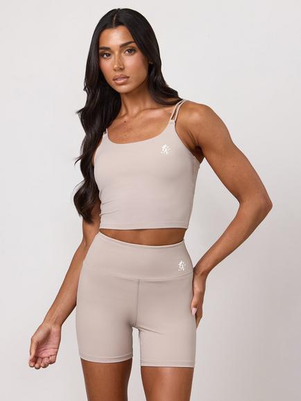 Gym King 365 Long Line Tank Top, Taupe