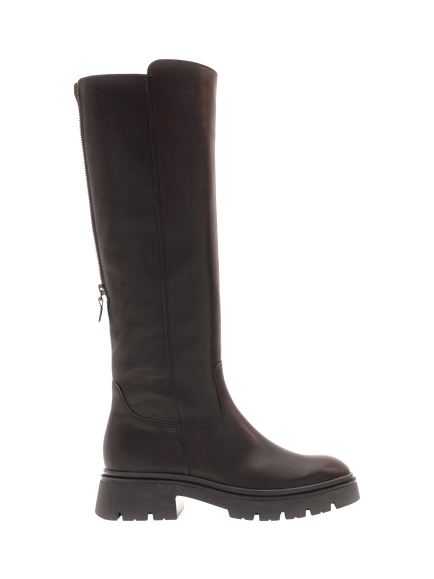Gabor Match Leather Knee High Boots, Moro, Moro