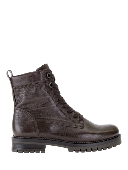 Gabor Leo Wide Fit Lace Up Boots, Mocca, Mocca