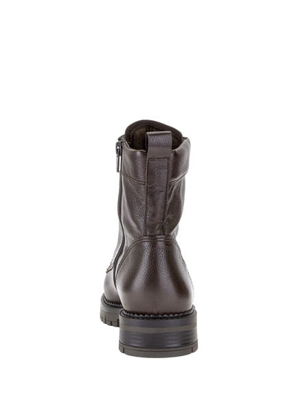 Gabor Leo Wide Fit Lace Up Boots, Mocca - view 2, Mocca
