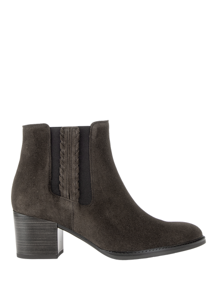 Gabor Region Wide Fit Suede Ankle Boots, Mocca, Mocca