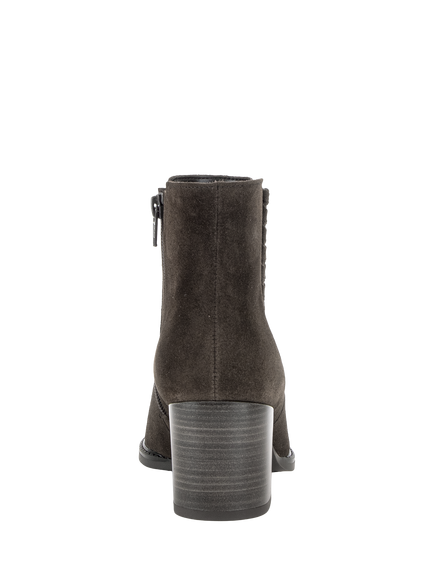 Gabor Region Wide Fit Suede Ankle Boots, Mocca - view 2, Mocca
