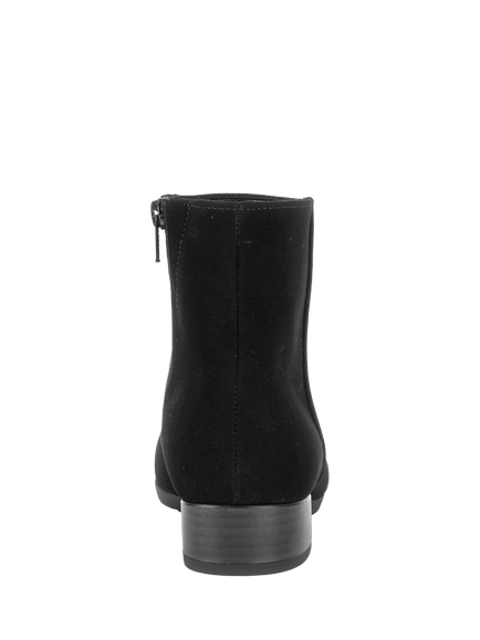 Gabor Buzz Wide Fit Leather Ankle Boots, Black - view 2, Black