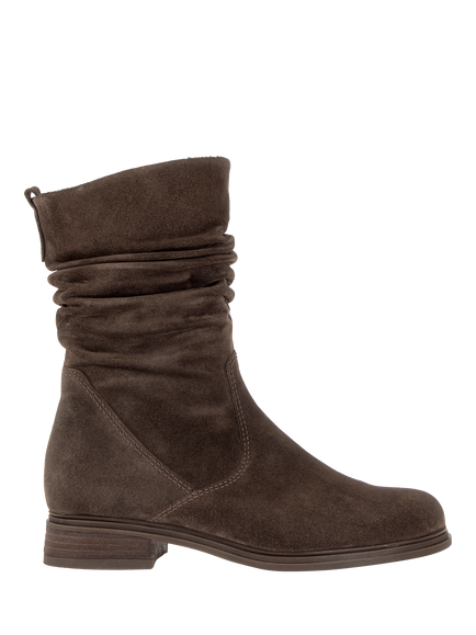 Gabor Hodie Wide Fit Suede Ankle Boots, English Brown, English Brown