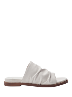 Moda in Pelle Jerri Leather Mule Sandals, White, White