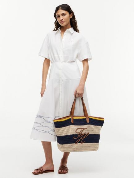 Tommy Hilfiger Nautical Striped Tote Bag, Multi - view 2, Multi