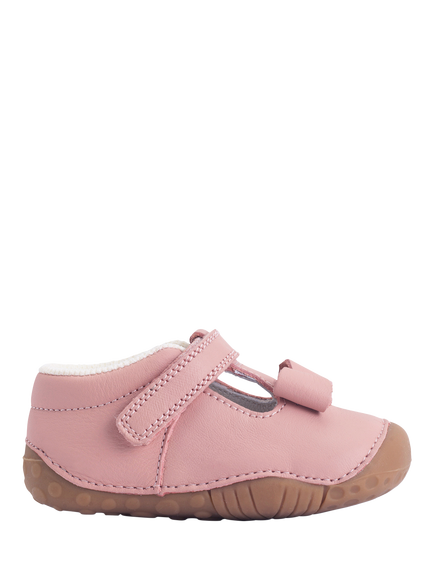 Start-Rite Baby Wiggle T-Bar Shoes, Dusty Pink, Dusty Pink