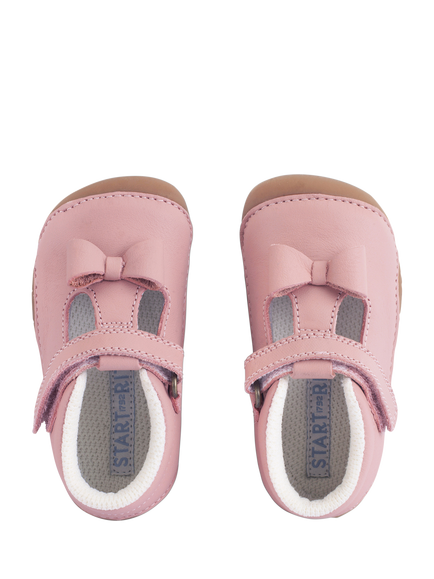 Start-Rite Baby Wiggle T-Bar Shoes, Dusty Pink - view 2, Dusty Pink