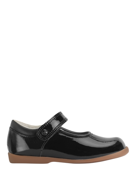 Start-Rite Kids' Slide Mary Jane Shoes, Black Patent