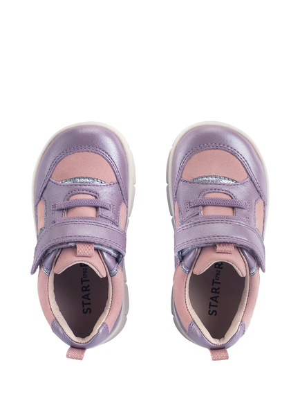 Start-Rite Kids' Stride Trainers, Mauve/Silver - view 2, Mauve/Silver
