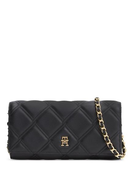 Tommy Hilfiger Quilted Wallet, Black, Black