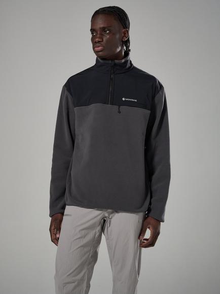 Montane Roco Half-Zip Thermo 200 Pile Fleece Jacket, Midnight Grey, Midnight Grey