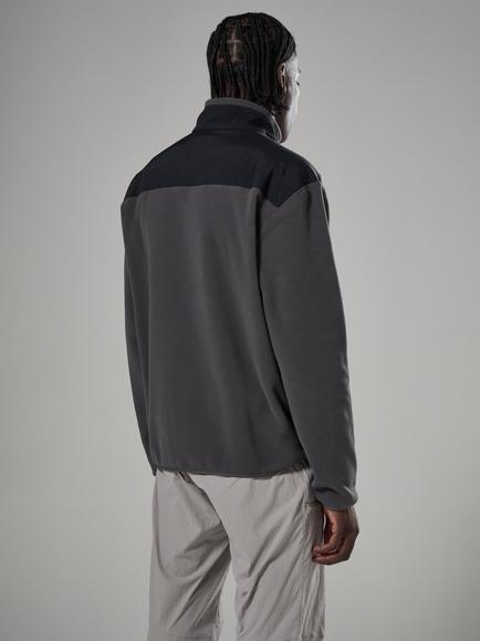 Montane Roco Half-Zip Thermo 200 Pile Fleece Jacket, Midnight Grey - view 2, Midnight Grey