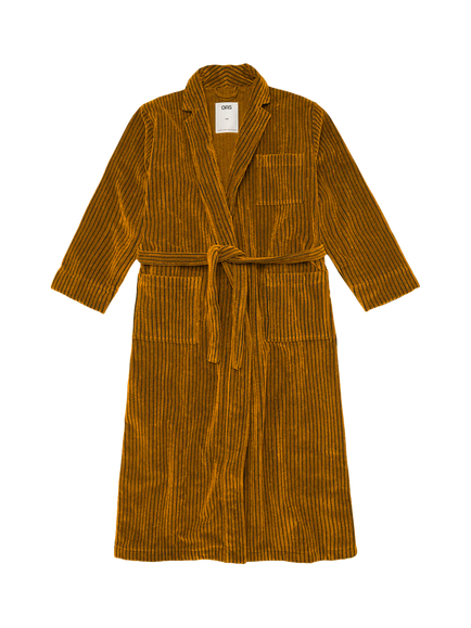 OAS Santiago Cotton Velour Robe, Orange, Orange