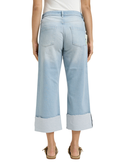 Smith & Soul Mid Rise Cropped Jeans, Light Denim - view 2, Light Denim