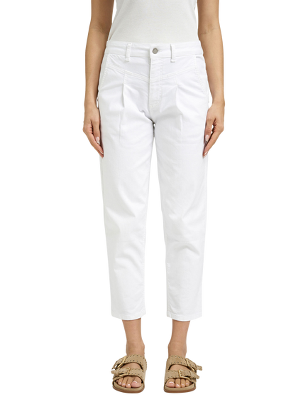 Smith & Soul Cropped Denim Trousers, White, White