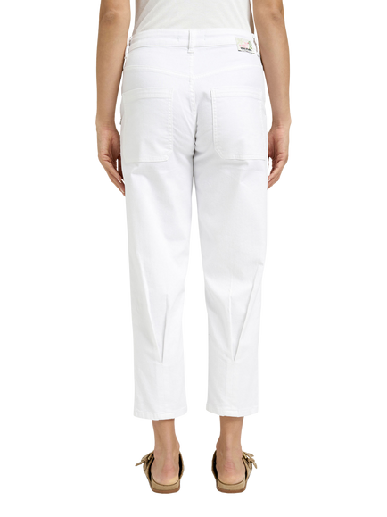 Smith & Soul Cropped Denim Trousers, White - view 2, White