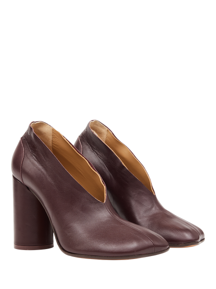 MM6 Maison Margiela Anatomic Leather Court Shoes, Mahogony - view 2, Mahogony