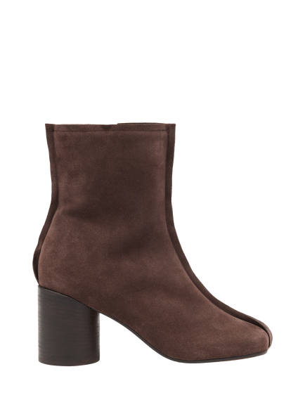 MM6 Maison Margiela Anatomic Suede Ankle Boots, Brown, Brown
