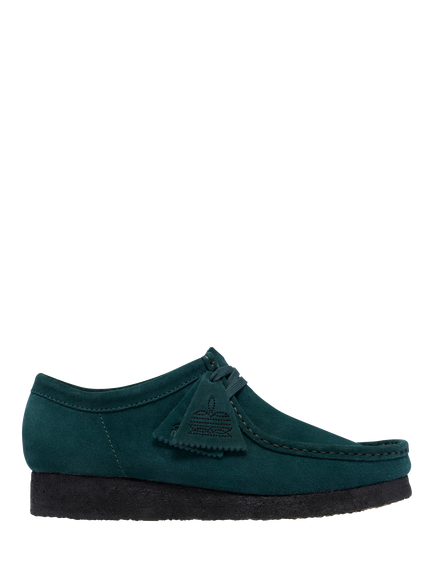 Clarks Originals Wallabee Suede Lace Up Moccasins, Dark Teal, Dark Teal