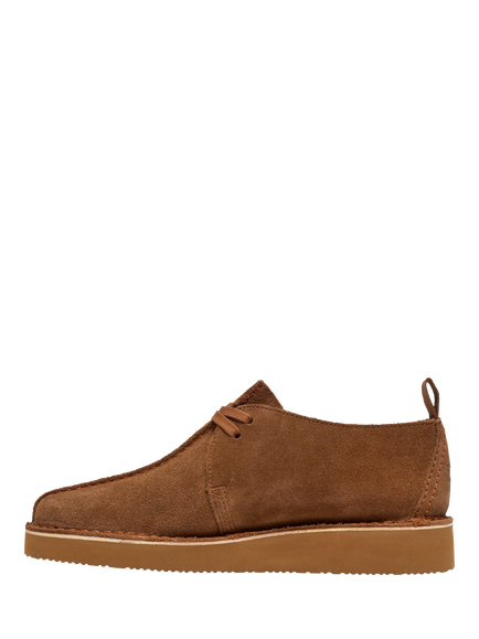 Clarks Originals Desert Trek 26 Suede Boots, Dark Olive - view 2, Dark Olive