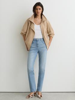 Reiss Aubrey Slim Straight Jeans, Light Blue, Light Blue