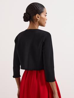Phase Eight Mimi Knit Long Sleeve Cover Up, Black - view 2, Black