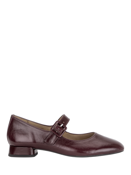 Gabor Iggy Wide Fit Leather Mary Janes, Mulberry, Mulberry