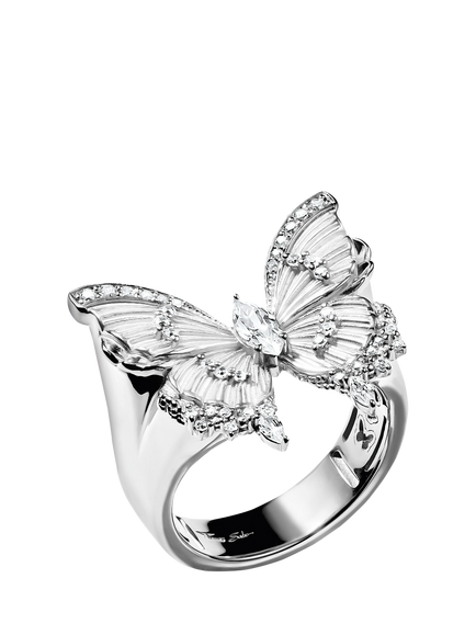 THOMAS SABO Butterfly Paradise Cocktail Ring, Silver, One Size, Silver