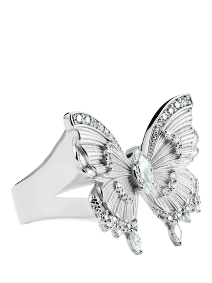 THOMAS SABO Butterfly Paradise Cocktail Ring, Silver, One Size - view 2, Silver