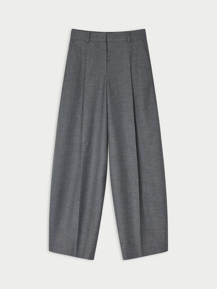 By Malene Birger Povilanna Relaxed Tailored Trousers, Dark Grey Melange, Grey