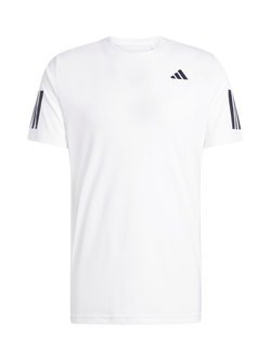 adidas Club Tennis Climacool 3 Stripe T-Shirt, White