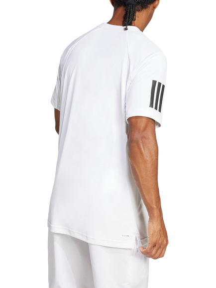 adidas Club Tennis Climacool 3 Stripe T-Shirt - view 2, White