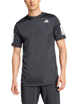 adidas Club Tennis Climacool 3 Stripe T-Shirt, Black