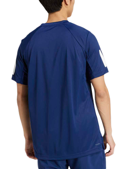 adidas Club Tennis Climacool 3 Stripe T-Shirt - view 2, Dark Blue