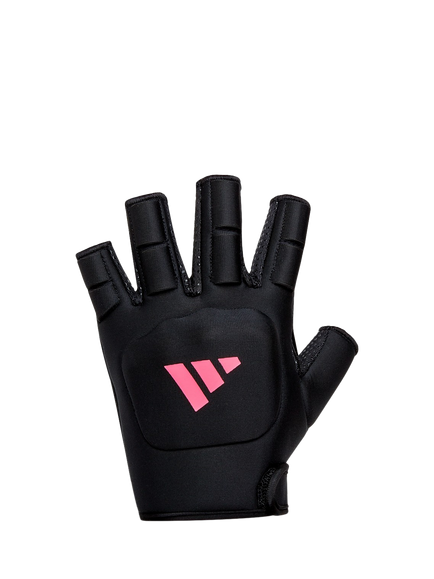 adidas Dual Hardshell Pad Hockey Glove, Black/Lucid Pink, Black/Lucid Pink