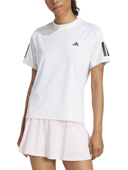 adidas Club Tennis Climacool 3 Stripe T-Shirt, White
