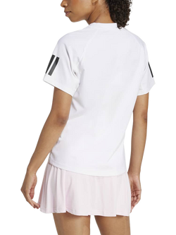 adidas Club Tennis Climacool 3 Stripe T-Shirt - view 2, White