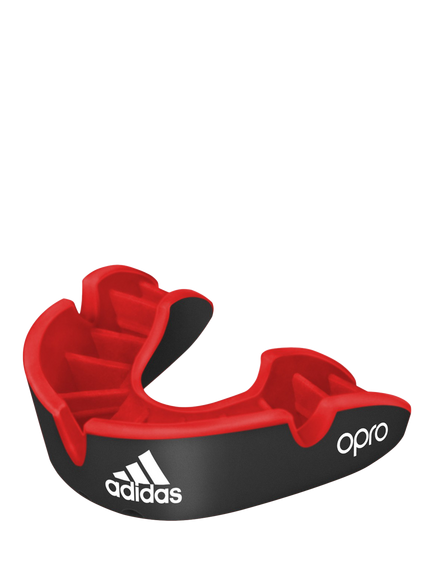 adidas Silver Level Mouthguard, Black/Red, Black/Red