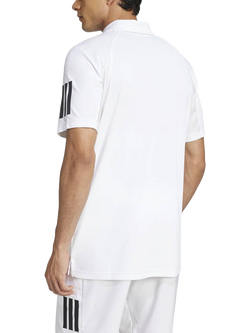 adidas Club Tennis 3 Stripe Polo Shirt - view 2, White